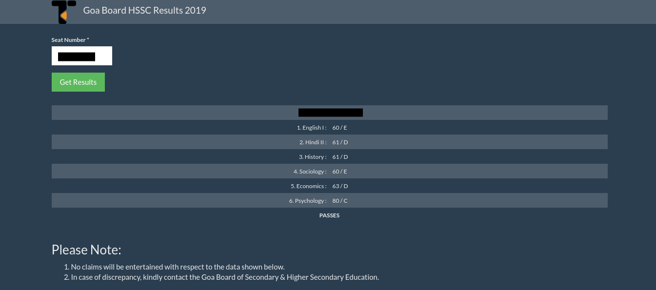 Goa Board HSSC 12th result 2019 live update Check details here